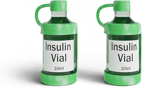 4ALLFAMILY Protector de vial de insulina para niños y adultos, funda protectora para tu insulina para viales pequeños, viales portátiles de viaje,