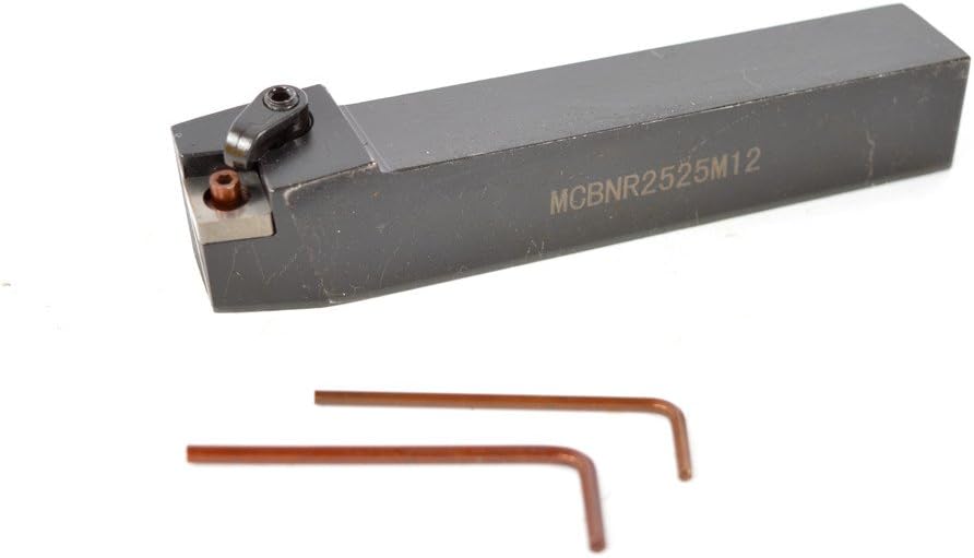 1PCS MCBNR 2525M12 75 degrees Alloy Steel CNC Lathe Excircle Turning Tool Holder Boring Bar For CNMG1204 , Holder width 25 mm , Overall length 150 mm , 2525 MCBNR Tool Holder