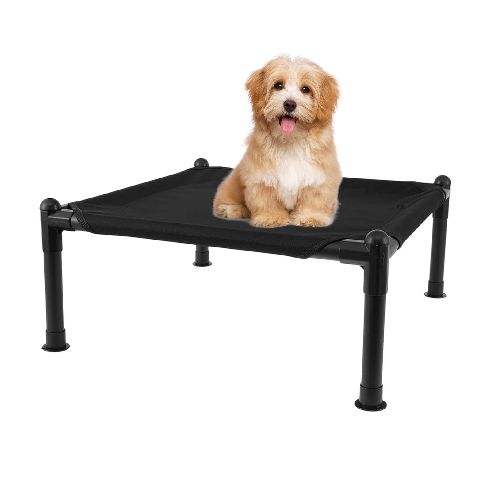 Lit surélevé pour chien et chat lavable avec toile respirante pour l'intérieur et l'extérieur