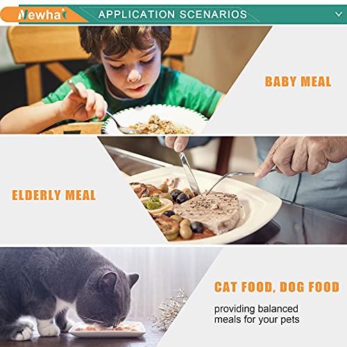 Newhai Heavy Duty Meat Grinder Commercial Meat Grinding Machine Electric Meat Chopper Mincer With 4/6/8Mm Grinding Plates & Stuffing Tubes Stainless Steel 110V Us #TOP5