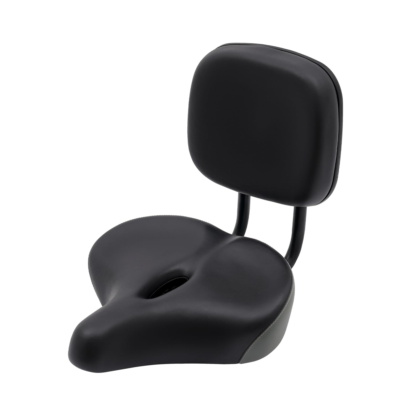 Siège de vélo avec dossier, coussin de siège de vélo extra large, siège ergonomique pour tricycle, selle de dossier réglable, capacité de charge 100 kg, pour VTT, tricycle navetteur