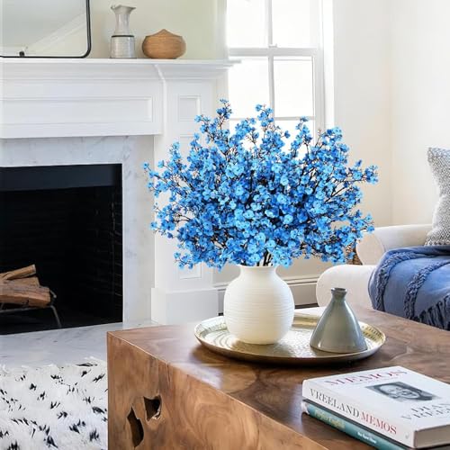 Image of Artificial Baby's Breath Flowers for Decoration (6, Blue)