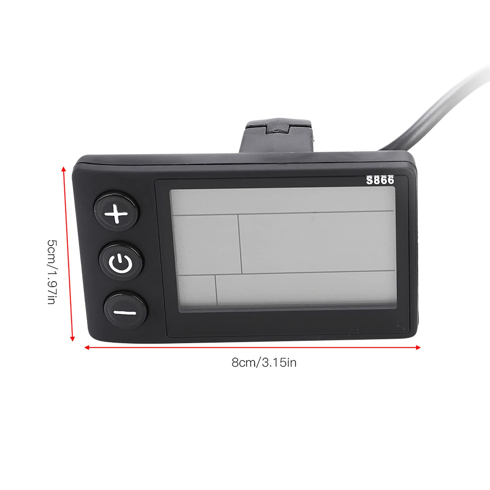 Akozon Kit de contrôleur de Scooter, contrôleur de Moteur sans Balai à vélo électrique étanche 24V-48V avec Panneau d'affichage LCD(24V/36V 350W) pedelec 24v Controller