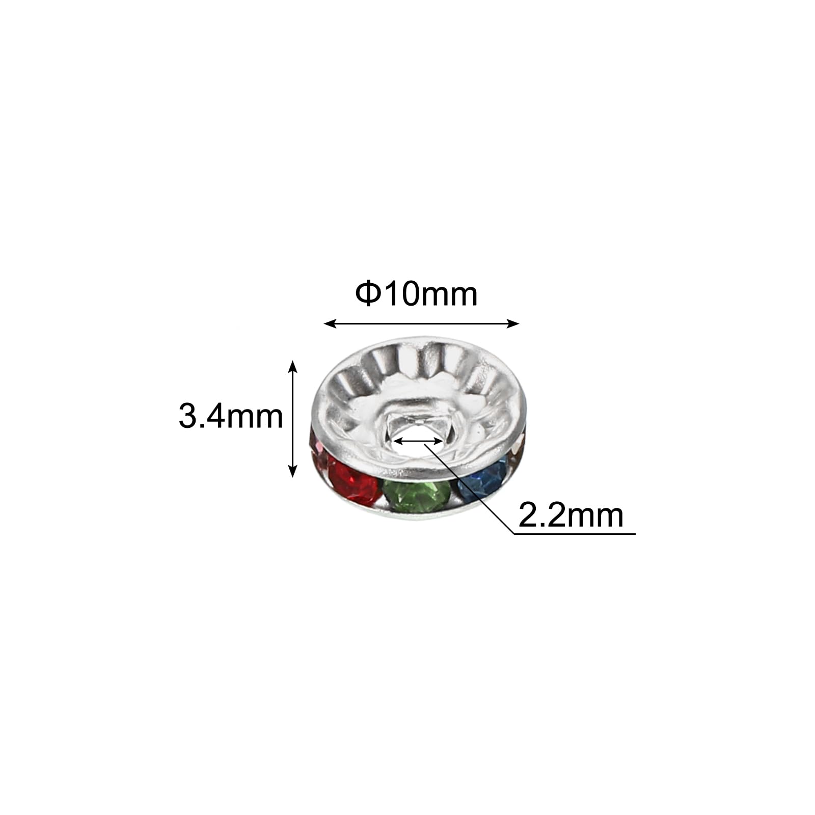PATIKIL 10mm Spacer Beads - Image 2