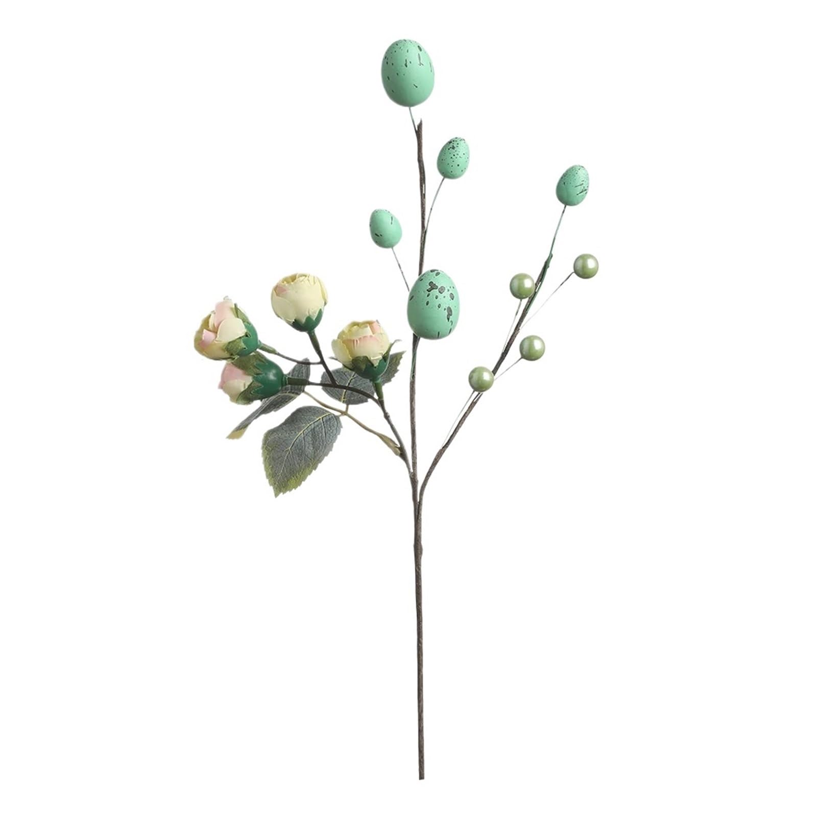 Casetlong 1/2Pcs Artificial Flowers Bouquet Fake Flower For Home Room Decor Decoration Arrangement Ornament(Blue,2Pcs)