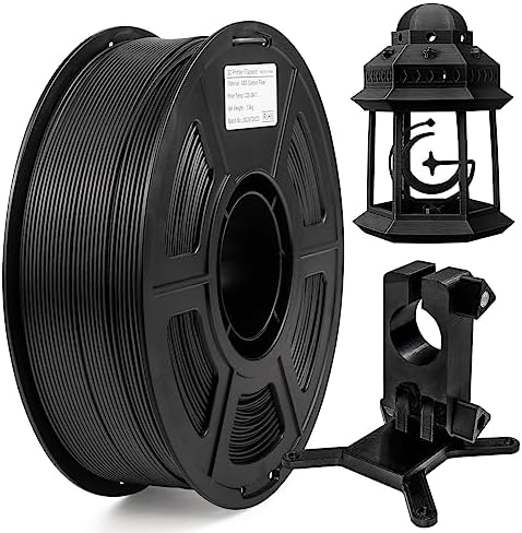 IEMAI Carbon Fiber ABS Filament 3D Printer Filament, ABS Filament 1.75mm ,Engineering, ABS Filament Filled 20% Carbon Fiber, 3D Printing Filament 1kg Spool Black