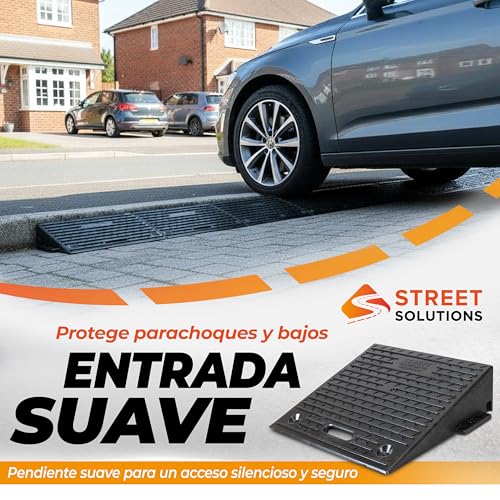 Rampas para coches y sillas de ruedas en accesos de garaje pack de 2 unidades de goma 10 cm 3