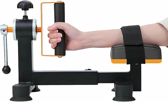 Arm Rotary Trainer for Rehabilitation, Wrist Elbow Joint Rehabilitation Trainer, Adjustable Resistance with Suction Cups, Full-Angle Active/Passive Training, for Stiff Arms and Rotation Issues