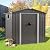 Vongrasig Outdoor Storage Shed, 6 x 4 FT Lockable Metal Garden Shed, Steel Storage House Waterproof Tool Shed for Backyard Patio, Lawn and Garden (Gray)