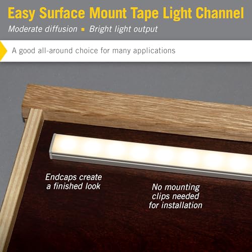 Armacost Lighting LED Tape Light Mounting Channel, Easy Surface Mount, Silver, with Pre-Drilled Holes, 5-Pack 960057 by Armacost Lighting - Image 4