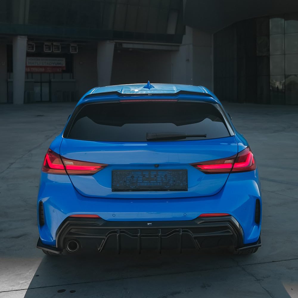 Diffusori Laterali Posteriori Oneway compatibili con BMW Serie 1 F40 M-Pack/M135i 2019- Nero lucido