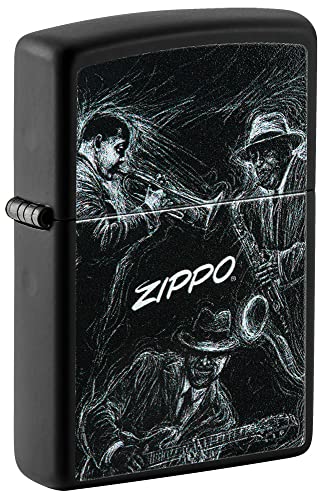 Zippo Accendino, Nero Opaco, Una Scatola