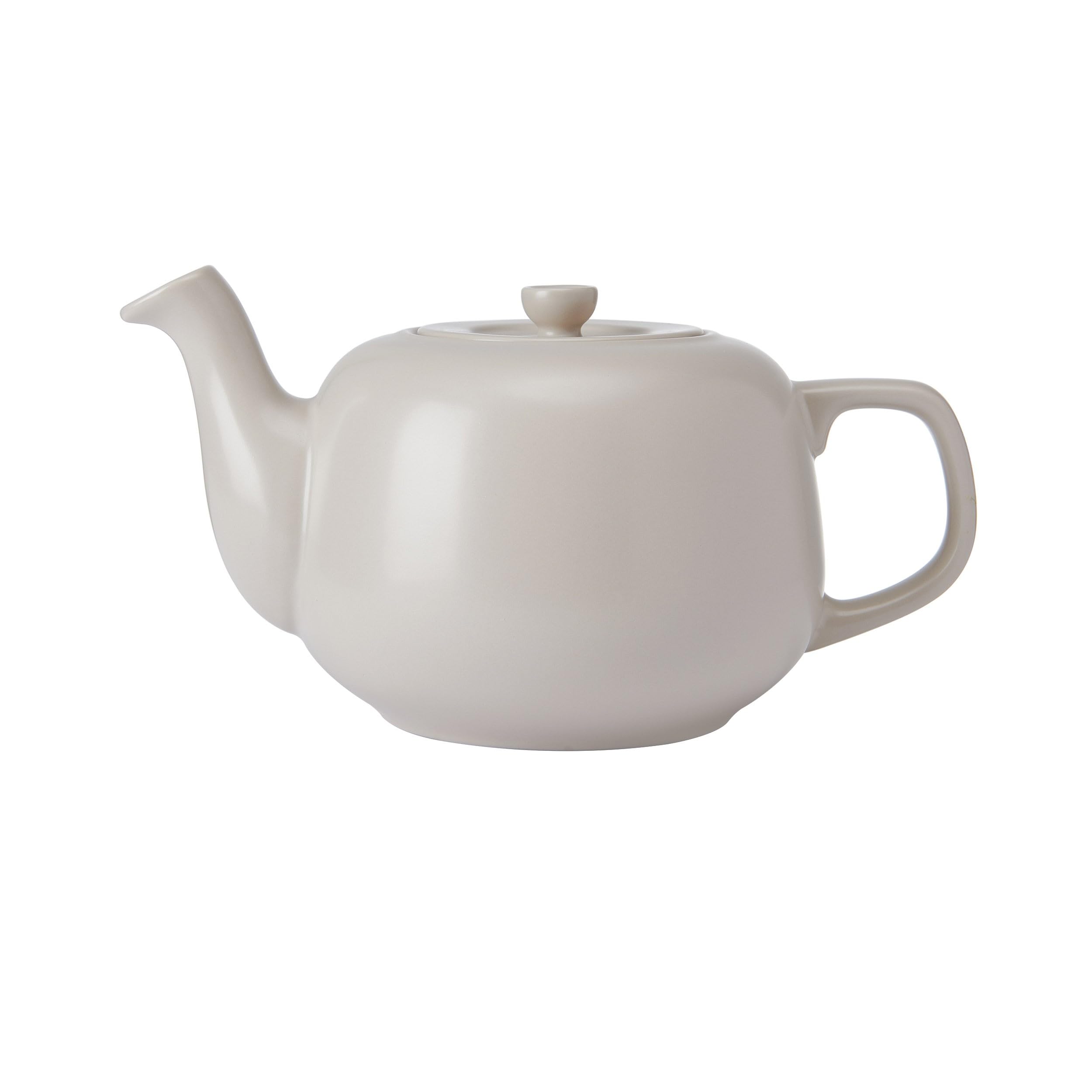 La Cafetière Ceramic Teapot, Latte, 1.2 litres, Labelled