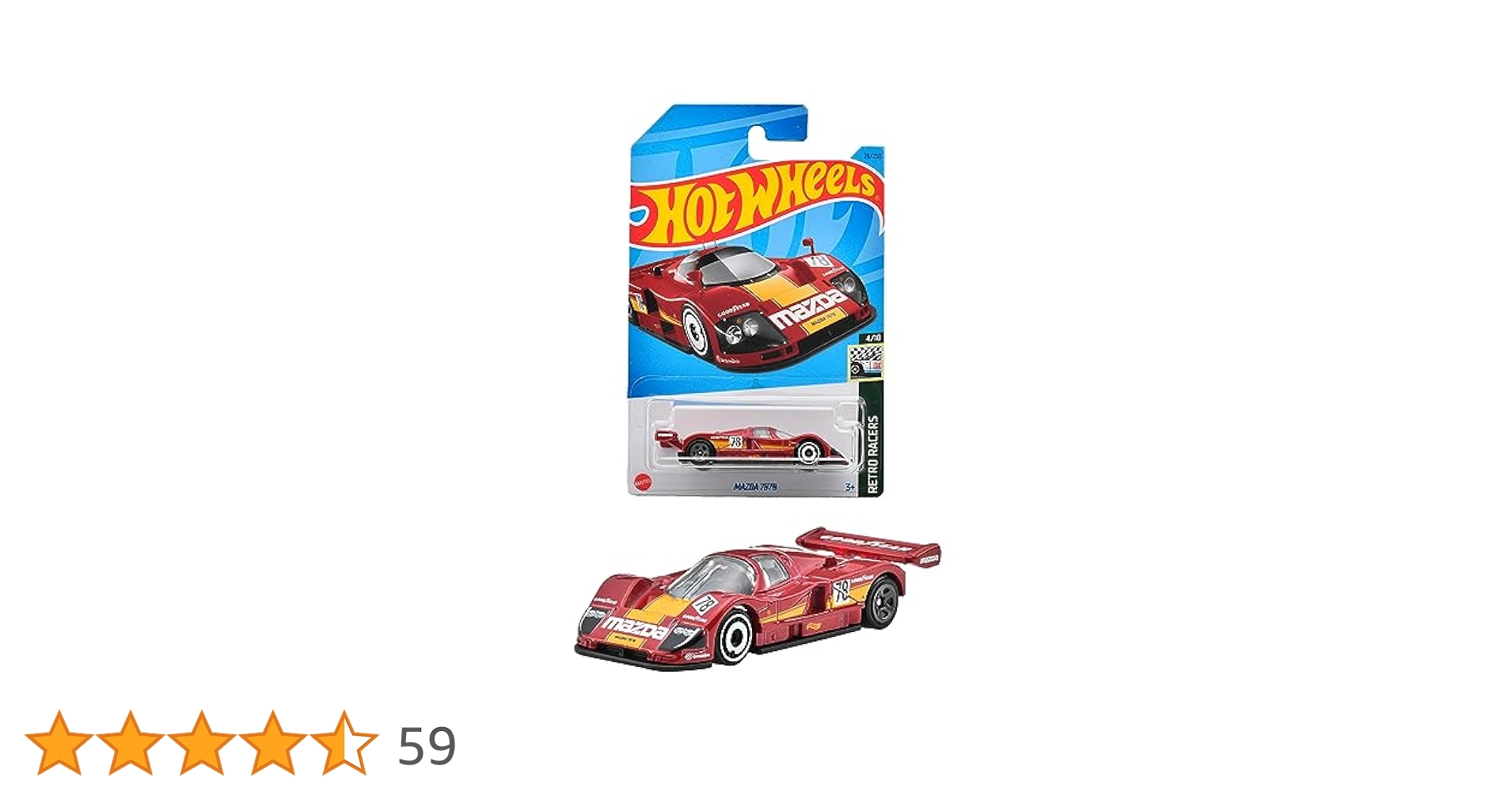 ホットウィール　マツダ 787B MAZDA 787Bのレビュー！ル・マン初優勝した日本車のワークス