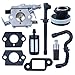 Produktbild Haishine Vergaser Ansaugkrümmer Öl Kraftstoffleitung Filter für Stihl MS170 MS180 017 018 MS 170 MS 180 Kettensäge mit Schalldämpferdichtung