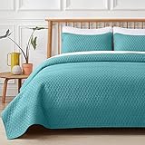 VEEYOO Turquoise Quilts Queen Size - Extra Soft Lightweight Queen Quilt Sets...
