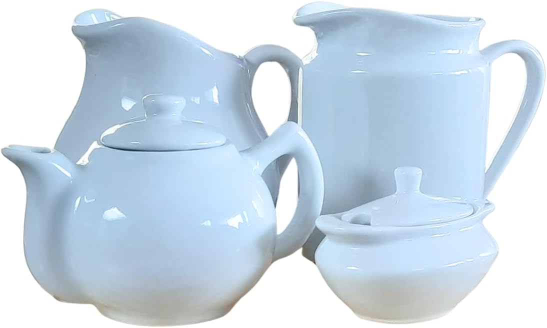Jogo Café Chá Mesa Posta, Açucareiro barquinha 100ml + Chale... - imagem principal do produto
