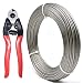 WELTEK 210 Feet 1/8 Stainless Steel Aircraft Wire Rope T316 7x7 & Cable Cutter for Deck Cable Railing Kit
