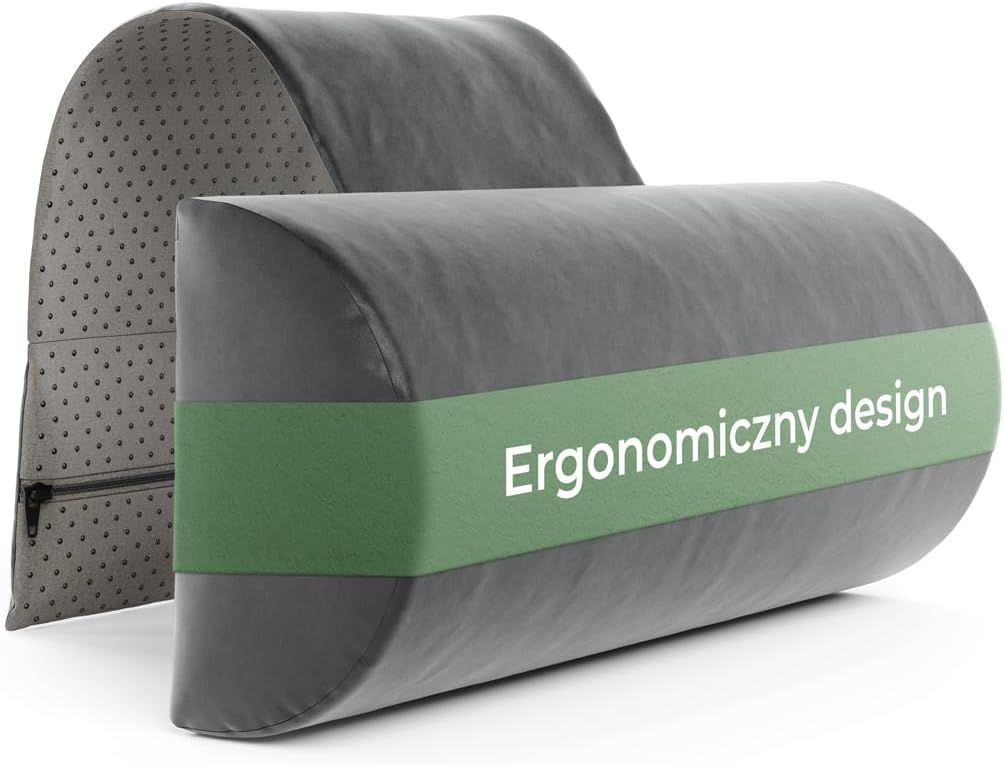 Poduszka pod kark na fotel i przeciwwagę, poduszka pod kark, sofa wisząca, zagłówek | 100% pianka memory podpierająca kark do kanapy i fotela, ergonomiczne podparcie karku przy leżaku, poduszka odciążająca kark