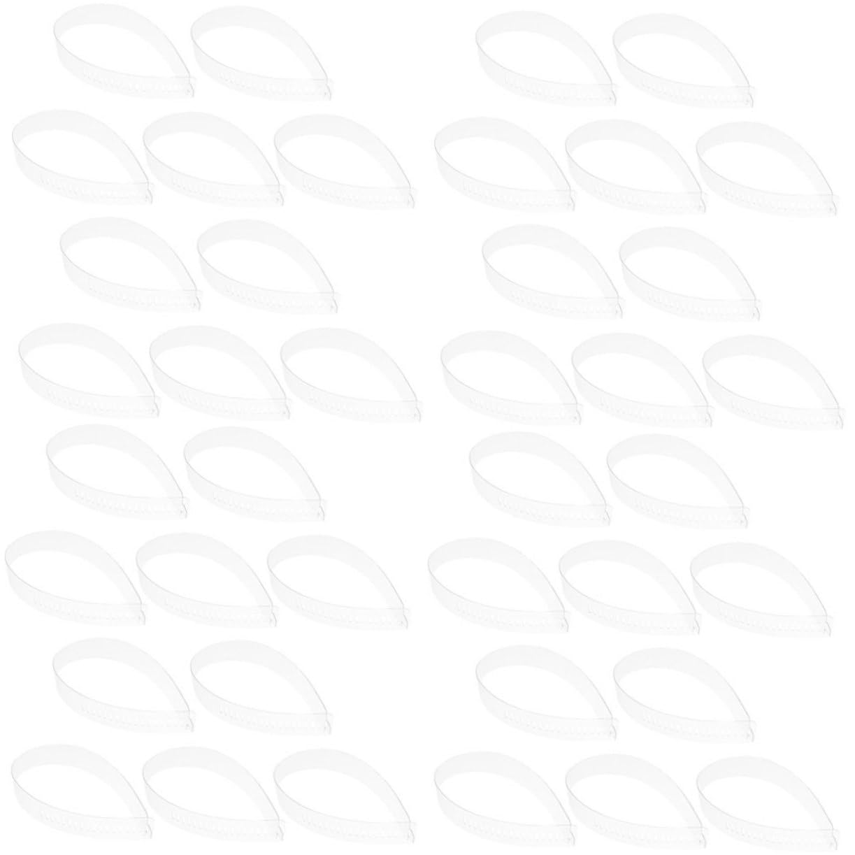 VANZACK 80pcs Collar Strips for Shirt Banded Collar Shirts Fixing Strips Plastic