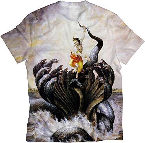 Image of STAND OUT All Over Printed Shiva, Krishna, Hanuman, Kali, Ram and Ravana, Ramayan, Bagavath Githa, Buddha Religious, Spiritual, Hindu Gods T-Shirts