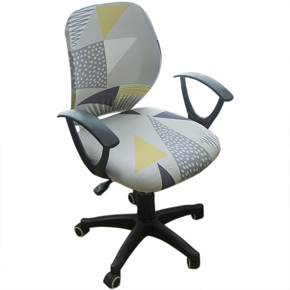 Melaluxe Computer Office Chair Cover - Protective & Stretchable Universal Chair Covers Stretch Rotating Chair Slipcover