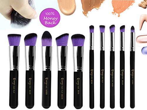 Qivange Makeup Brushes Eyeshadow Brushes Eyebrow Eyeliner Small Fan Brush Liquid Foundation Brush Blush Contour Brush Makeup Brush Set