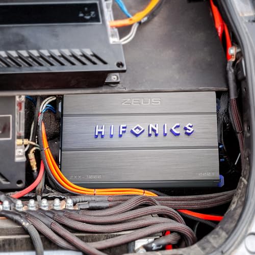 Hifonics Zeus ZXX 3200 Watt Max Class D Monoblock Car Audio Amplifier Amp with Bass Knob and Remote, Variable Crossovers, ZXX-3200.1D, Silver - Thumbnail 7