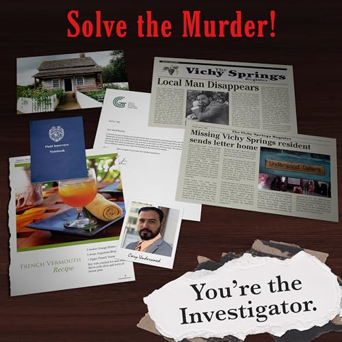Murder Mystery Party Underwood Cellars juego de misterio miniatura 3