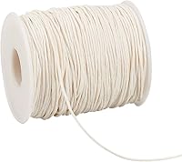 Vista 12 de PH PandaHall 100 yardas 1 mm de hilo de algodón encerado, hilo de cuerda encerada negra para cuentas de pulsera, collar, cuentas para la cintura