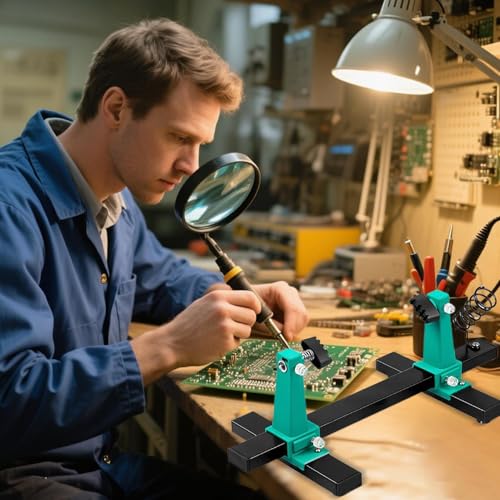 Base de abrazadera ajustable para PCB en reparaciones de escritorio 4