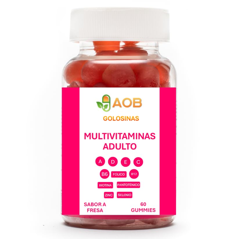 Multivitaminas Adulto Golosinas | 60 Gummies Gominolas | Sabor Fr...