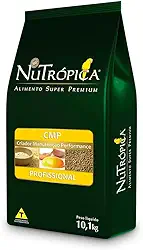 Ração Nutrópica CMP Criador Manutenção Performance para Psitacídeos 10kg Extrusada Super Premium Bico Torto Rosela Calopsita Marianinha Papagaio Cacatua Agapornis