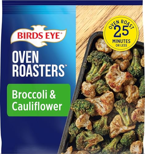 Birds Eye Oven Roasters, Seasoned Broccoli and Cauliflower, Convenient Roasted Veggies for Sides With Frozen Vegetables, 14 OZ Bag