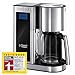 Russell Hobbs Cafetera de Goteo Elegance - Diseño de Cristal, Capacidad de 1,25L, Soporte de Filtro Extraíble, Tecnología Rociado Avanzada, Programable, Función Autolimpieza, Plata y Negro - 23370-56
