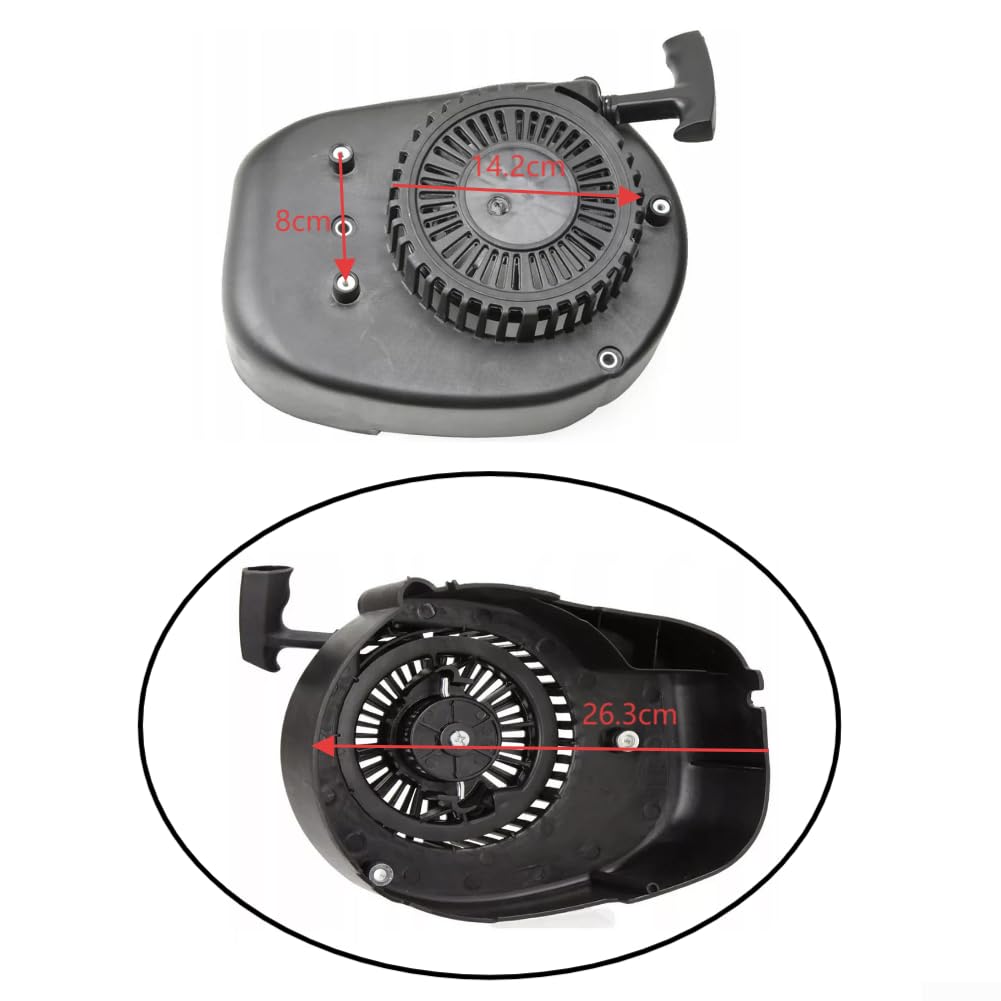 Avviatore a strappo per tosaerba a benzina,140 160 QSS Engine Recoil Starter,Assemblaggio di avviamento del cavo del tosaerba da giardino,411834 Meccanismo di trazione di ricambio,Outdoor