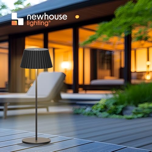 Newhouse Lighting Raven, Black 2700K Dimmable Cordless USB-C Rechargeable Table Lamp NHTL-RA-BLK, Cordless Desk Lamp for Living Room, Bedroom, Coffee Table, and Other Cozy Home Decor by Newhouse Lighting - Image 6