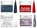 SHEBA NAILS Glitter Dip Powder Patriotic Nail Art Variety Kit- 1/4 oz Jar Each Candy Apple Red, Navy, Glitterize Winter White, & Liberty Custom Glitter Mix