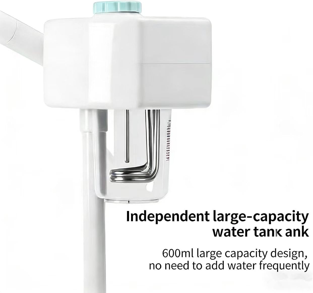 Adjustable Facial Steamer with 120° Rotating Steam Head, Deep Pore Cleansing, Hydrating Hot Mist for Home & Salon Spa, Professional Ionic Face Steamer Machine, Stand Face Humidifier
