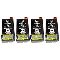 Amazon.co.jp: EPSON ICBK75 ×4【 ブラック 大容量 4本セット】IC