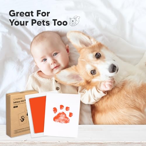 image for KeaBabies 4-Pack Inkless Baby Hand and Footprint Kit - Mess Free Ink P