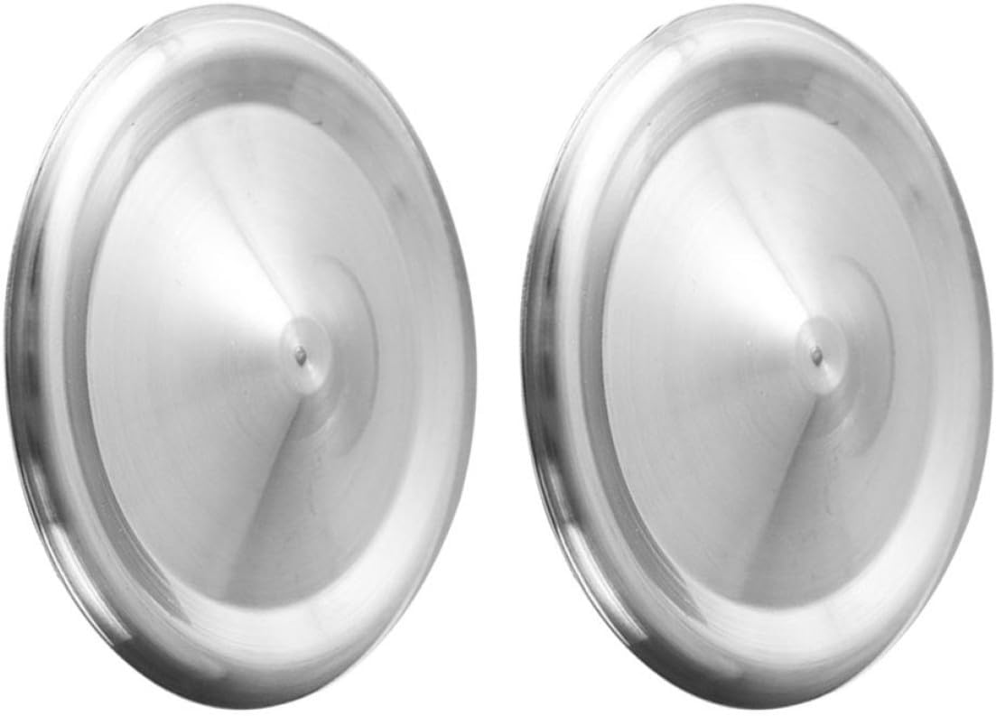 Hemoton Stainless Steel Cup Covers for Drinks, 2pcs Mug Cover Tea Water Cup Lid Covers for Home Restaurant 7.5cm