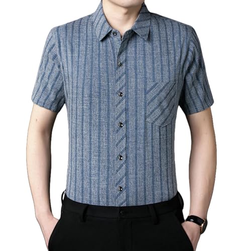 Chemise été homme manches courtes rayures pour vos vacances et sorties terrasses