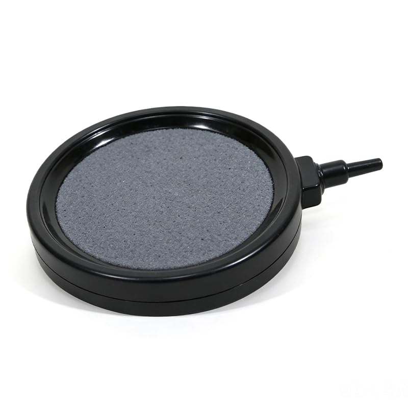 Nikovoke Aquarium Air Stone Disc, Fish Tank Bubble Diffuser with 4mm Hose Connector for Air Pump - 10cm 13cm for Small Ponds
