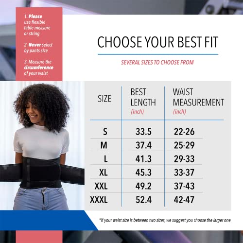 Ellostar Women's Waist Trainer: Sweat Band For Belly Fat, Tummy Control, Back Support, Workout Shapewear, Weight Loss Aid Xxx-Large, Black #TOP2