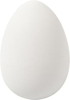 Creativ Huevos de plástico grandes, altura: 8 cm, profundidad: 6 cm, blanco, 8 huevos incluidos