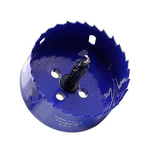 Vista 112 de Luomorgo - Sierra perforadora de 4 pulgadas/100 mm, acero de alta velocidad, profundidad de corte 1 1/4 pulgadas, adaptador de broca hexagonal