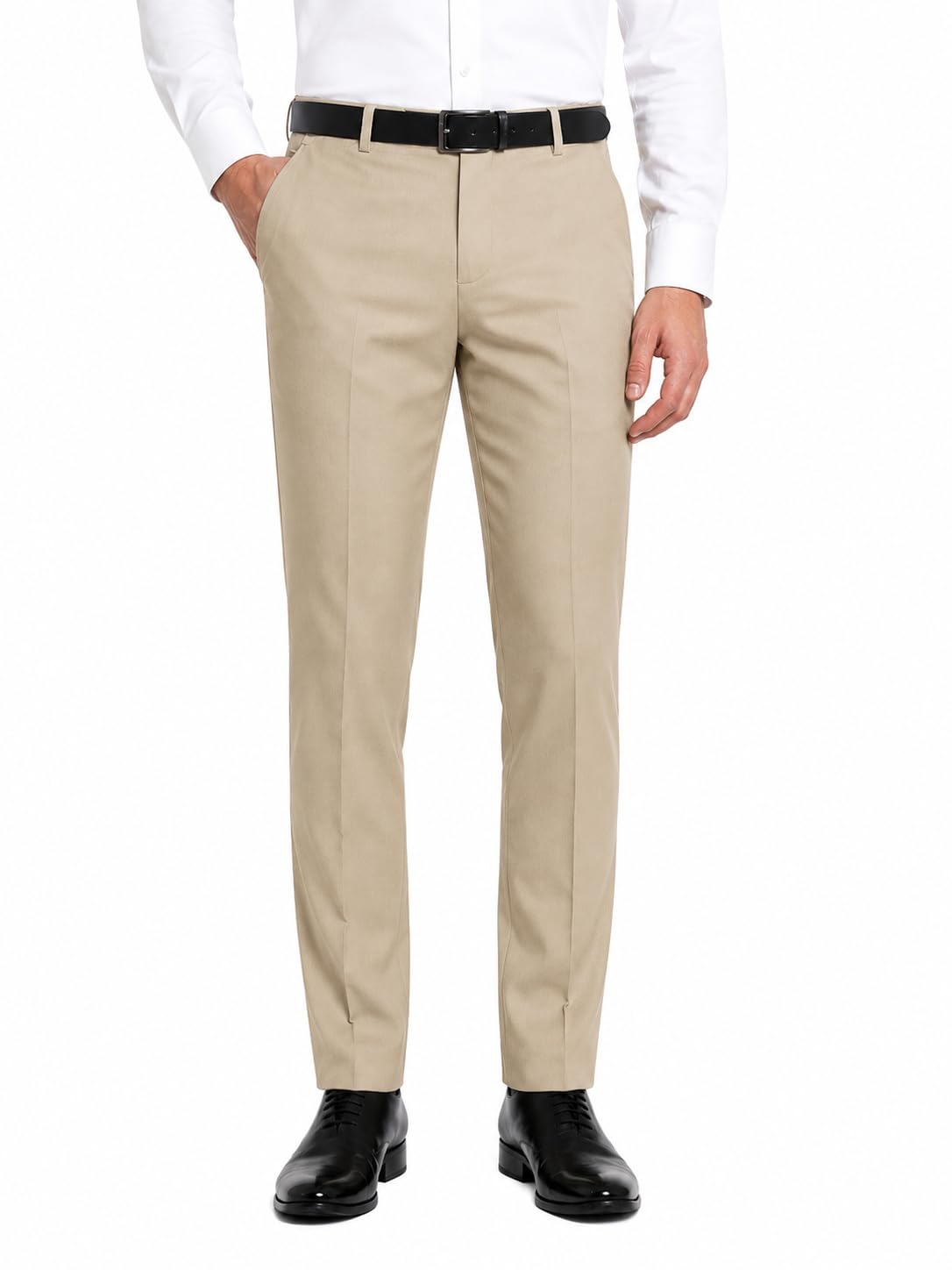 Men's Premium Formal Trousers | Slim Fit Office Wear Pants for Men-picture-45