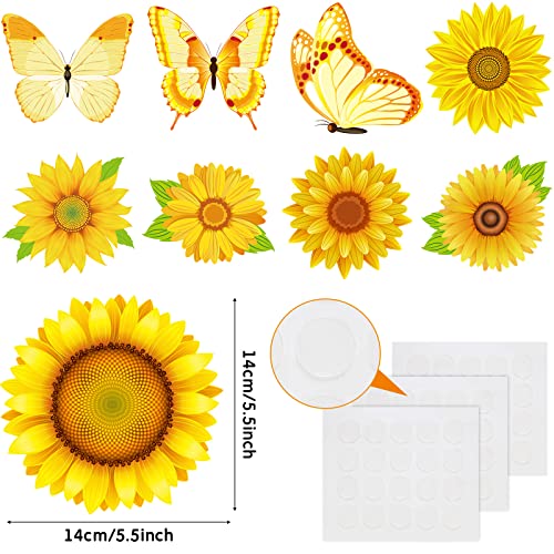 Decoración de girasol de gerbera para tablón de anuncios que soluciona la falta de color en clase 2