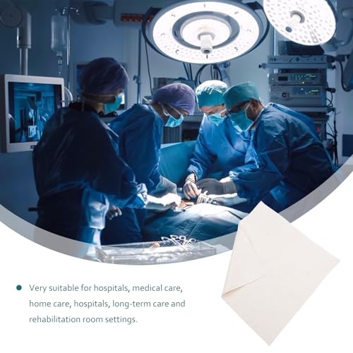 iplusmile Medizinisches Baumwolltuch 64 x 60 cm – Sterilisationsfähiges, hautfreundliches OP-Handtuch für chirurgische Eingriffe und häusliche Pflege – für Krankenhäuser, Kliniken, Privathaushalte